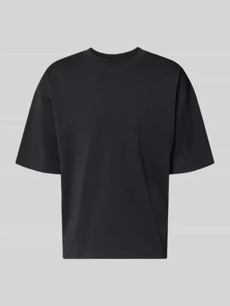 T-shirt o kroju relaxed fit z okrągłym dekoltem Jake*s Studio Men czarna