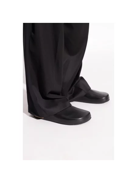 Klapki mules Balenciaga skórzane czarne