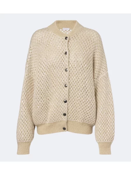 Cardigan Brunello Cucinelli tricotate bej