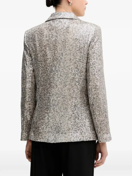 Marynarka Hoss Intropia z cekinami srebrna