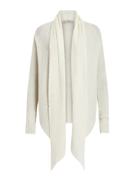 AllSaints Geacă tricotată murdar alb