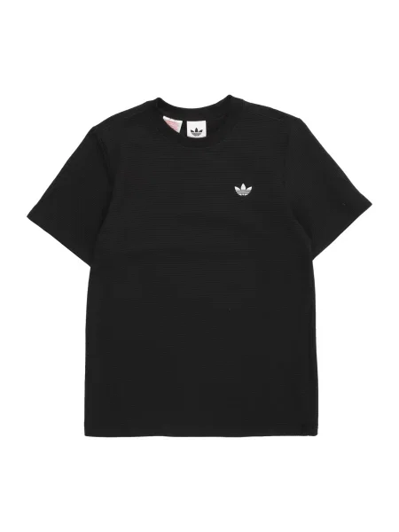 ADIDAS ORIGINALS Tricou REGULAR WAFFLE' negru