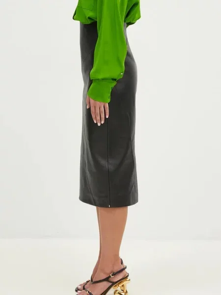 Sportmax fustă de piele