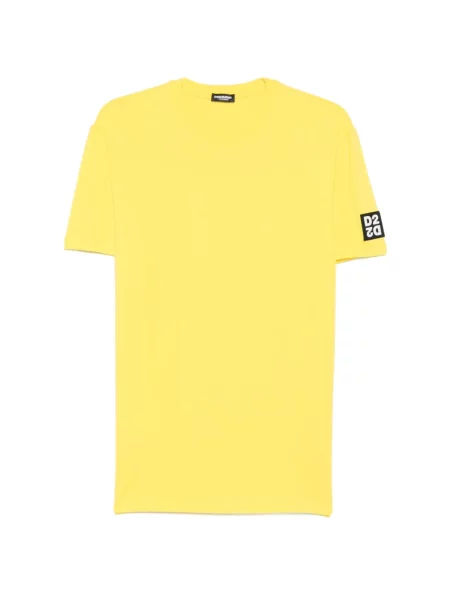 Tricou Dsquared2 cu autograf galben