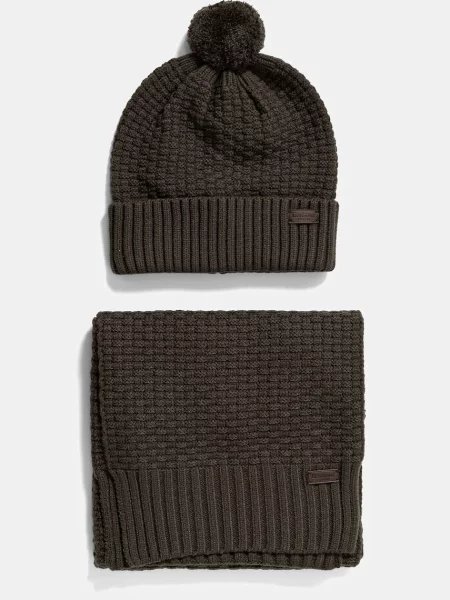 Barbour pălărie si eșarfă