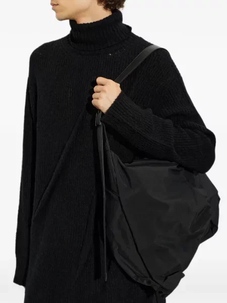 Кожена чанта Discord Yohji Yamamoto черно