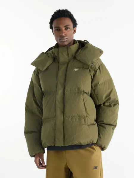 Пуховик New Balance Premium Puffer перероблений зелений