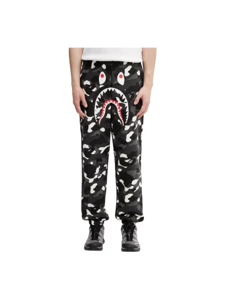 A Bathing Ape spodnie dresowe City Camo Shark czarne