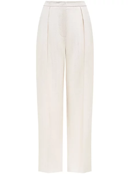 Lniane spodnie 12 Storeez białe