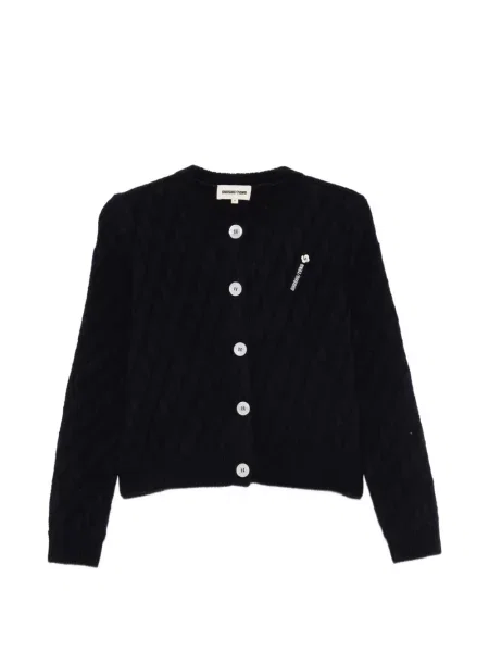 Cardigan Shushu/tong tricotate cu autograf albastru