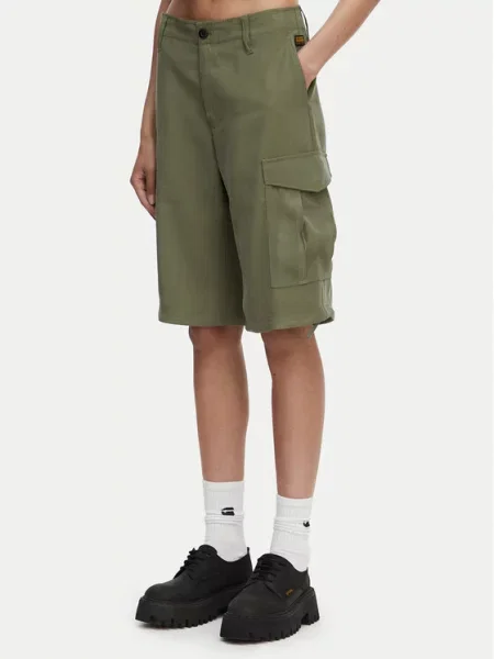 Šortky z materiálu G-Star Raw zelené