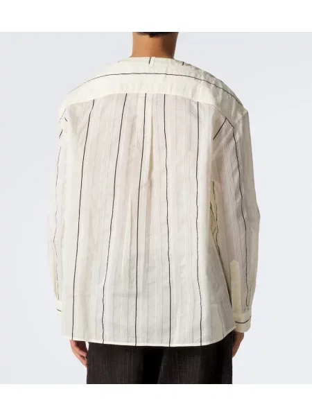 Cămașă Jacquemus de mătase alb
