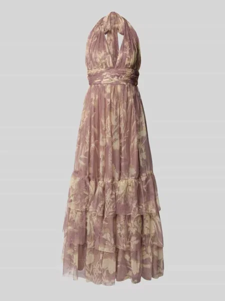 Sukienka wieczorowa z dekoltem w serek Lace & Beads