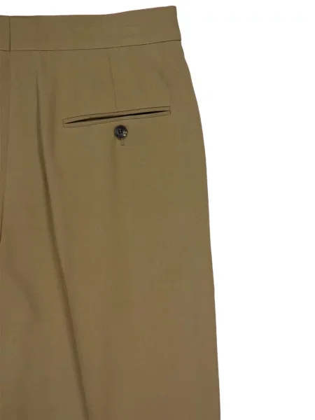 Pantaloni Ferragamo plisate maro