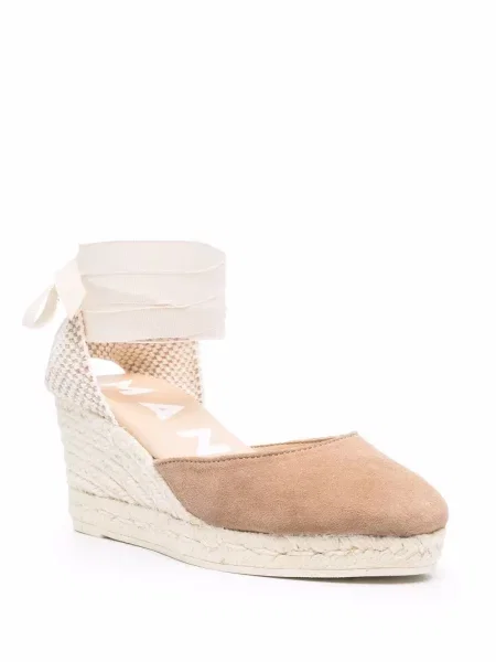 Espadryle Manebi o krotszym kroju brązowe