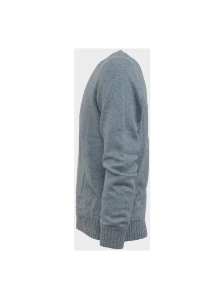 Sweter Barba Napoli z kaszmiru szary