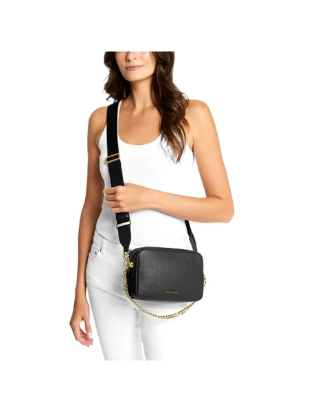 Torebka crossbody Michael Kors skórzana czarna