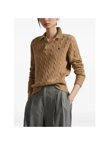 Sweter Polo Ralph Lauren wełniany beżowy