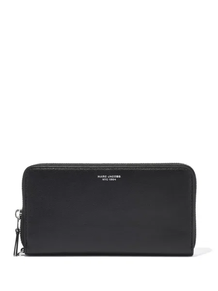 Portfel Marc Jacobs z logo czarny