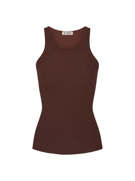 Top Eterne na ramiączkach brązowy