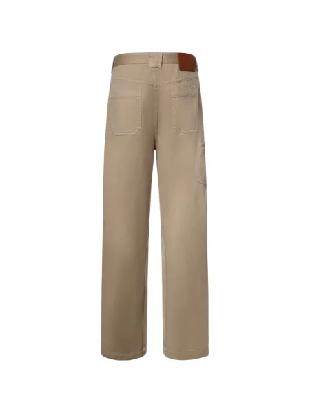 Pantaloni Loewe cu autograf maro