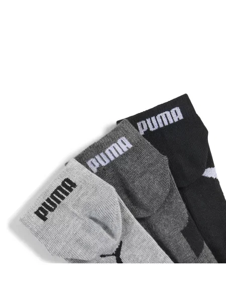 PUMA Młodzieżowe skarpety do kostek 3 pary Odzież czarny
