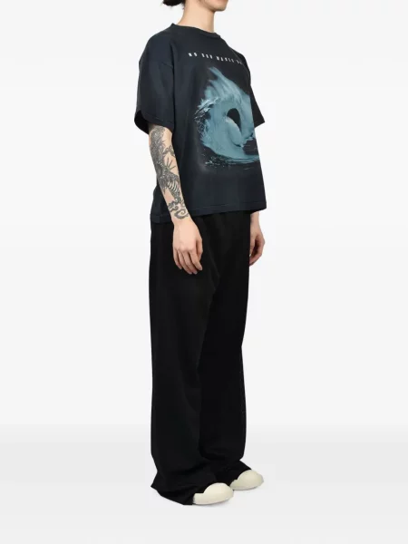 Tricou Jun/nakayama cu imagine negru