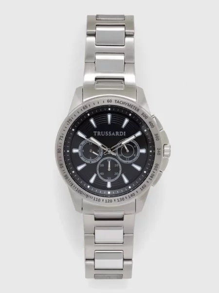 Trussardi ceas barbati argintiu