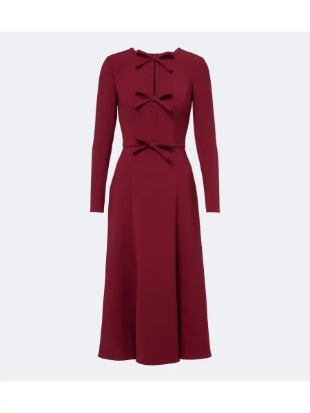 Midi šaty Carolina Herrera s mašlí