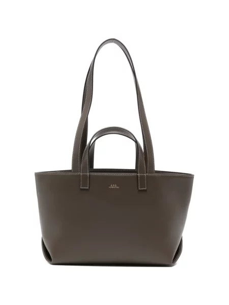 Top A.p.c. cu imagine maro