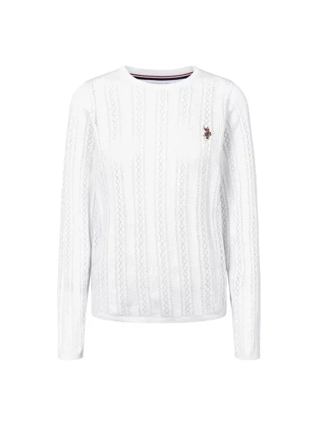 U.S. POLO ASSN. Pulóver UWMynthe' fehér