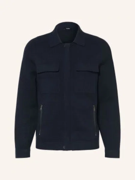 Reiss Dzianinowa Kurtka Fleetwood blau granatowa