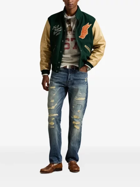 Briaunotas pusiau užtrauktukas zomšinės bokseriai Polo Ralph Lauren balta