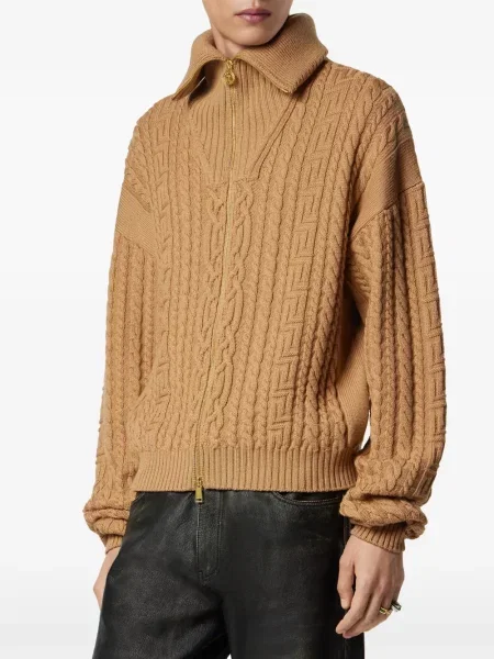 Cardigan Versace tricotate maro
