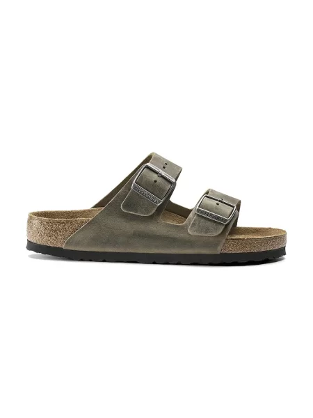 Šľapky BIRKENSTOCK Arizona SFB LEOI Narrow faded khaki zelená