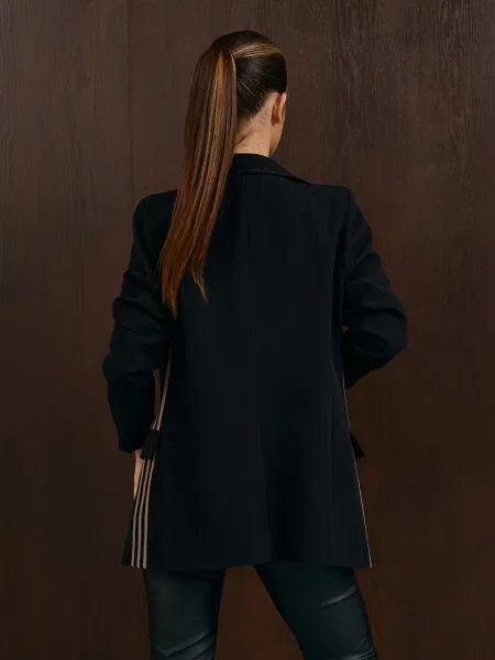 Піджак ISSA Plus комбінований верх чорний