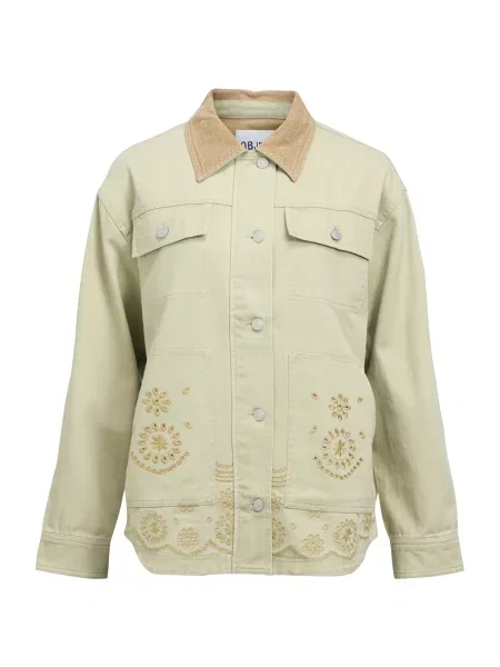 OBJECT Geacă de primăvară-toamnă OBJJESSY kaki / pastel verde