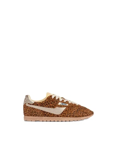 Sneakersy Autry brązowe