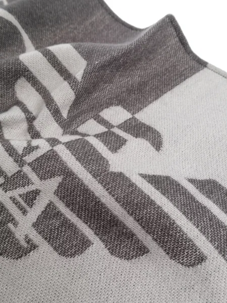 Fular Emporio Armani de lână gri