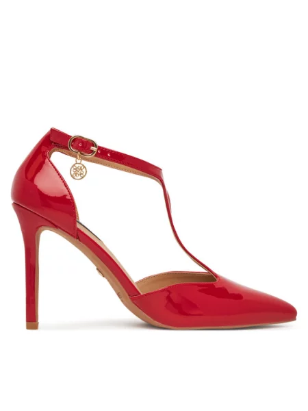 Czółenka Nine West na szpilce czerwona