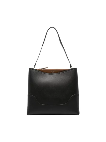 Torebka hobo Twinset skórzana czarna