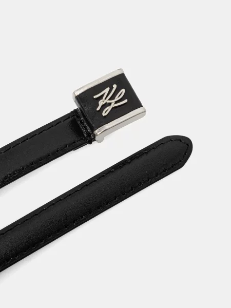 Шкіряний Karl Lagerfeld K/AUTOGRAPH чорний