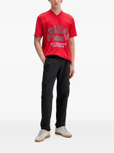 Γυμναστήριο μικρός μπλούζα Adidas με αυτόγραφο γκρι