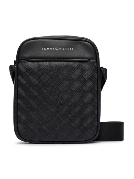 Tommy Hilfiger Saszetka Th Modern Monogram Mini Reporter czarny