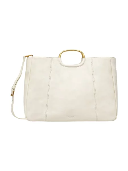 Twinset torebka tote skórzana beżowa