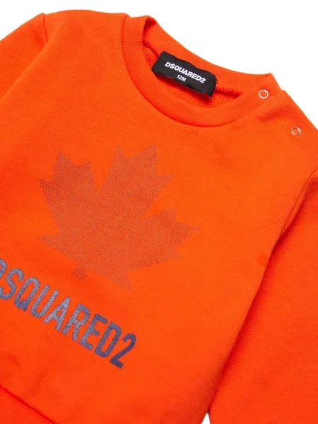 Bluza dziecięca Dsquared2 pomarańczowa