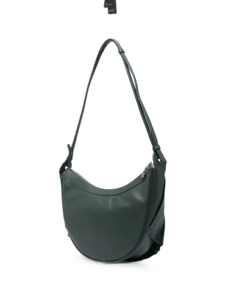 Geanta hobo Lacoste din piele verde