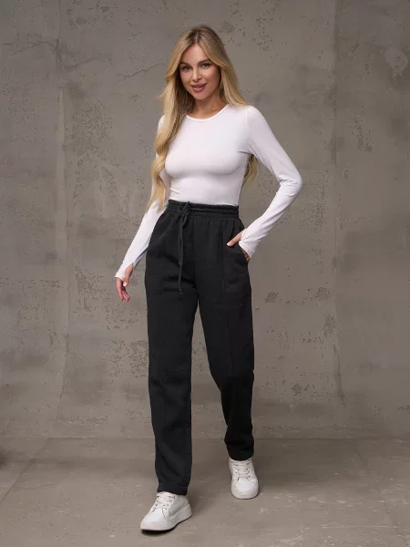 Штани повсякденні ISSA Plus темно-сірий сірі