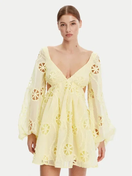 BARDOT Rochie cocktail galben
