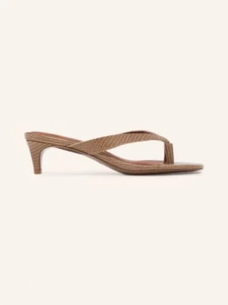 Reiss Klapki Mia beige beżowe